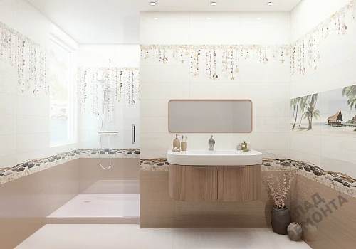 Фото Вставка Alma Ceramica Айленд DWA11ALD004 разноцветный 200*600 – купить в Санкт-Петербурге: цена, описание, фото. Интернет-магазин 4