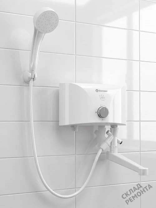 Фото Водонагреватель проточный Thermex Vetro 5500 combi л. – купить в Санкт-Петербурге: цена, описание, фото. Интернет-магазин 1
