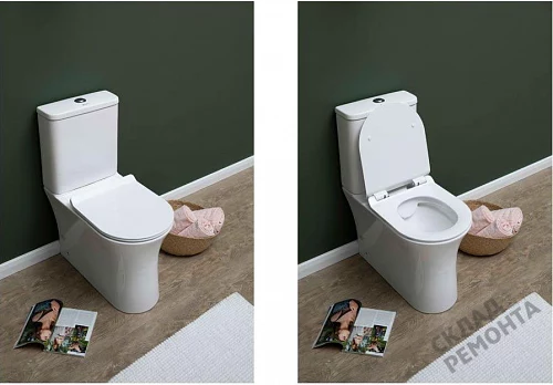 Фото Унитаз напольный Aquanet Roll-C 210764 безободковый купить в Санкт-Петербурге: цена, описание, фото. Интернет-магазин 2