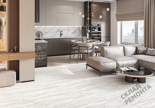 Фото Керамогранит матовый Alma Ceramica Вандервуд GFA92WDW07R белый 200*900*7 – купить в Санкт-Петербурге: цена, описание, фото. Интернет-магазин 2