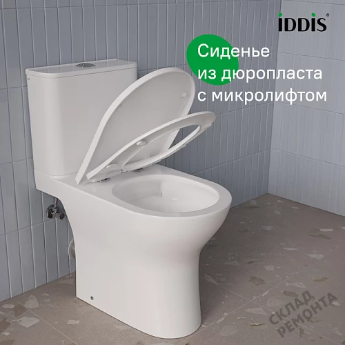 Фото Унитаз компакт напольный Iddis Зодиак Икс ZODRDSEi24 безободковый купить в Санкт-Петербурге: цена, описание, фото. Интернет-магазин 10