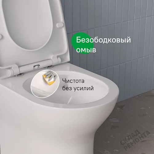 Фото Унитаз компакт напольный Iddis Зодиак Икс ZODRDSEi24 безободковый купить в Санкт-Петербурге: цена, описание, фото. Интернет-магазин 4