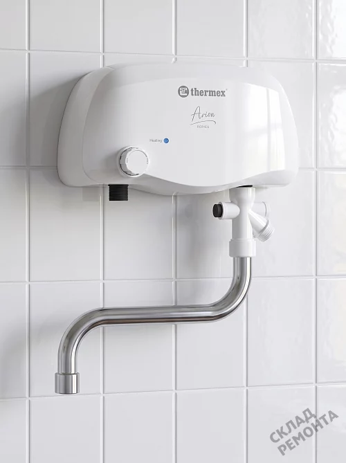 Фото Водонагреватель проточный Thermex Arion 3500 tap – купить в Санкт-Петербурге: цена, описание, фото. Интернет-магазин 1