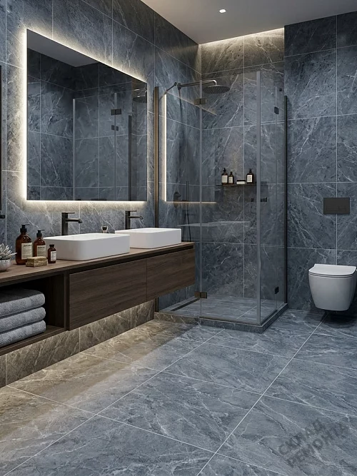 Фото Керамогранит матовый Diamond Ceramics 66N26 серый 600*600*9,5 – купить в Санкт-Петербурге: цена, описание, фото. Интернет-магазин 1