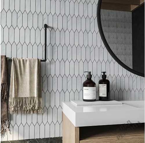 Фото Мозаика Orro Роял каррара 25,7*31,3 – купить в Санкт-Петербурге: цена, описание, фото. Интернет-магазин 2