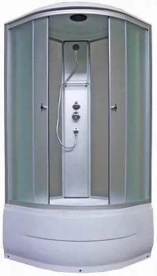 Душевая кабина Aquapulse 4002D fabric white высокий поддон угловая 90*90